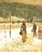 Childe Hassam New York Street Sweden oil painting reproduction
